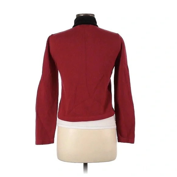 Ralph Lauren Military sweater Jacket gold buttons Red Black Velvet Collar Event - Picture 7 of 8